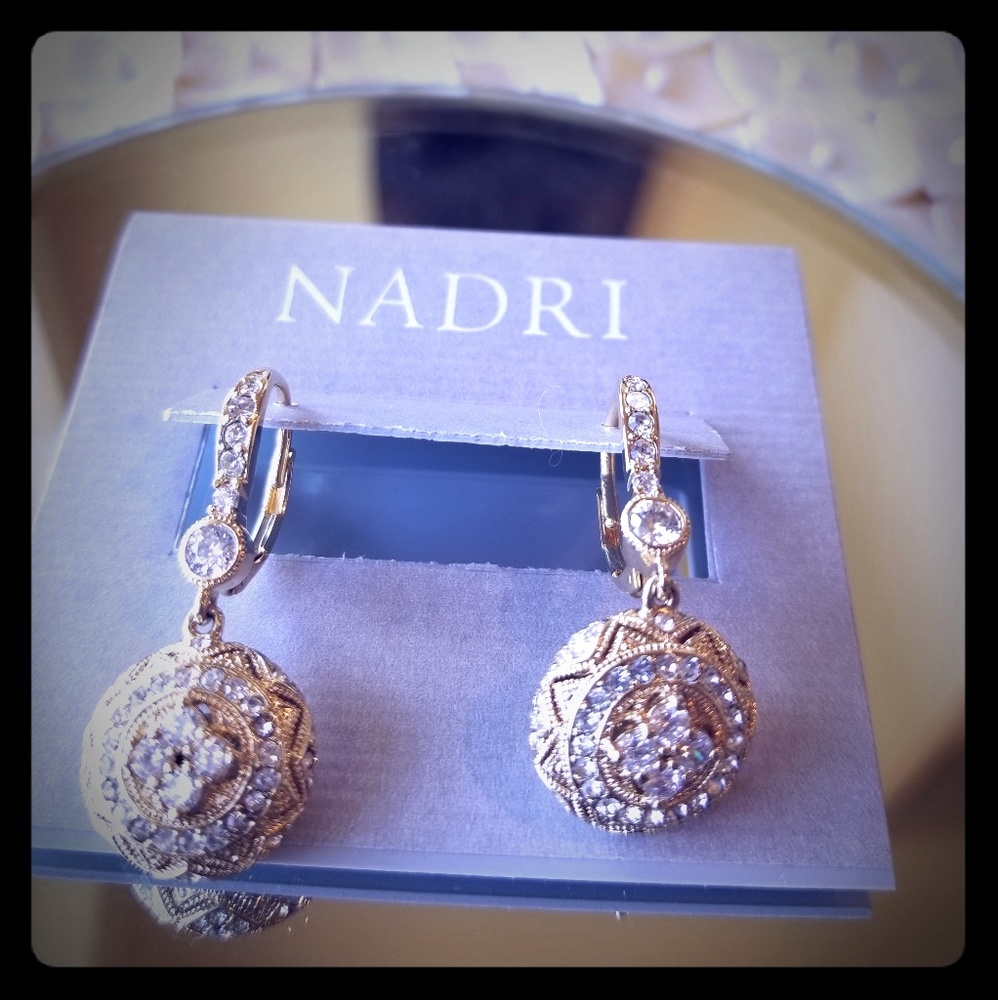 Nadri 14k Gold Tone Earrings